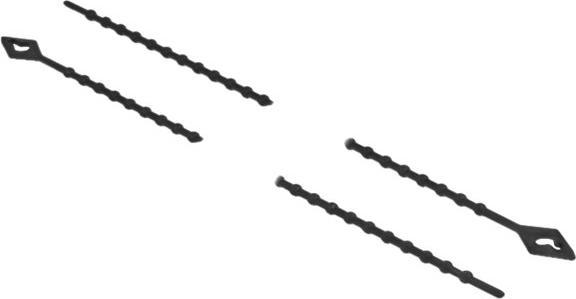 Produktbild Delock Blitzbinder wiederverwendbar L 200 x B 2,4 mm schwarz 100 Stück (Kunststoffkabelbinder, 200 mm, 100 Stk.)
