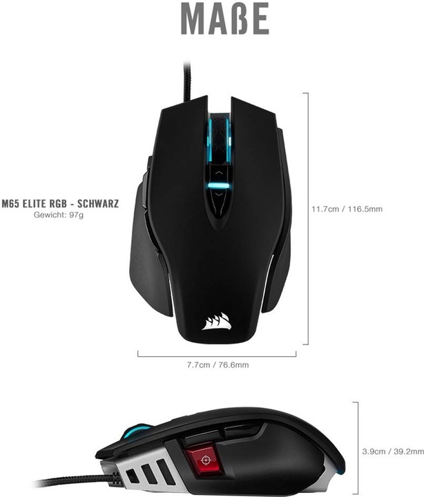 Actual product image Corsair M65 Elite (Cable)