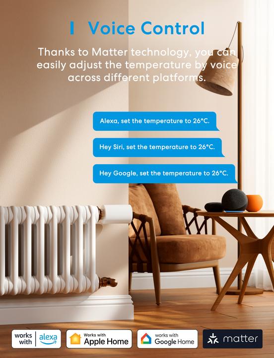 Actual product image Meross Radiator thermostat, 1