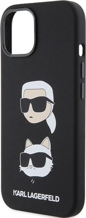 Produktbild Karl Lagerfeld KLHCP15MSDHKCNK iPhone 15 Plus 6.7" czarny/black Silicone Karl&Choupette Head (Apple iPhone 15 Plus)