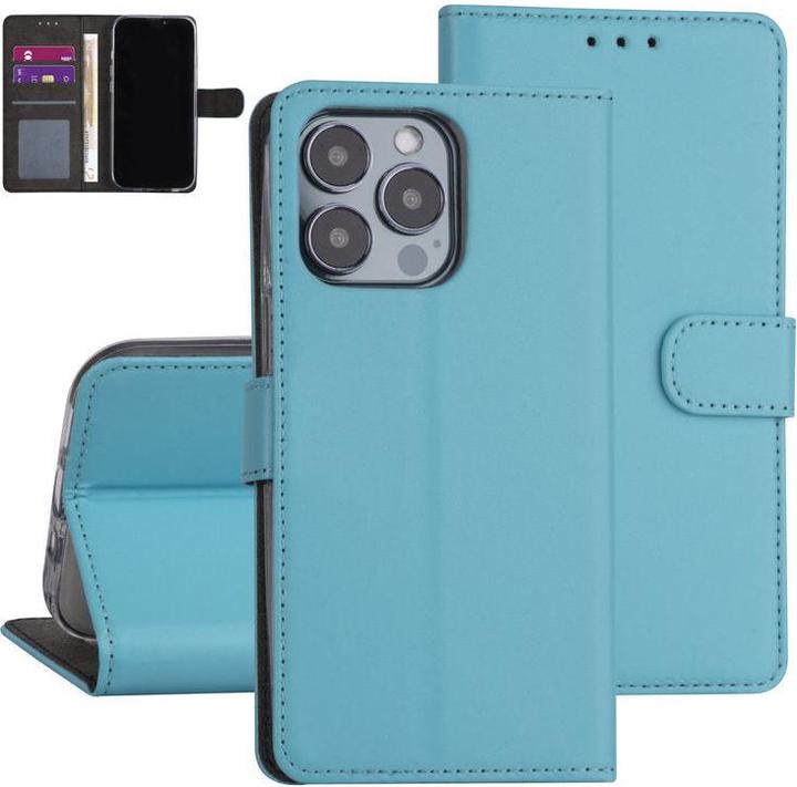 Immagine prodotto Ambiance1 Custodia iPhone 13 Pro - Custodia a libro in ecopelle blu chiaro No.207 (Apple iPhone 13 Pro)