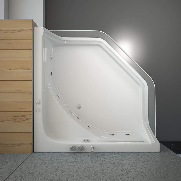 Actual product image Home Deluxe Whirlpool bath INFINITY XL coloured light therapy - 150x150x55cm (240 l, 150 cm, 150 cm)