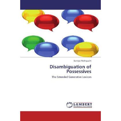 Disambiguation of Possessives, Fachbücher von Sumiyo Nishiguchi