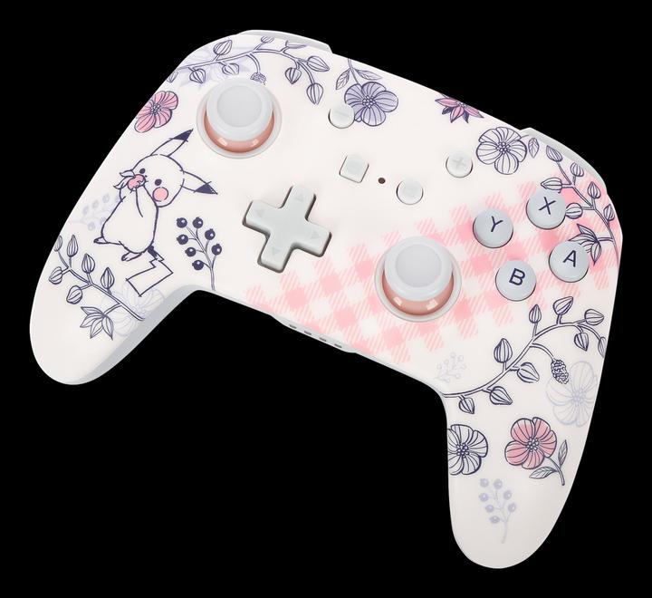 Actual product image PowerA Enhanced Wireless Controller Pikachu Garden (Switch OLED, Switch Lite, Switch)