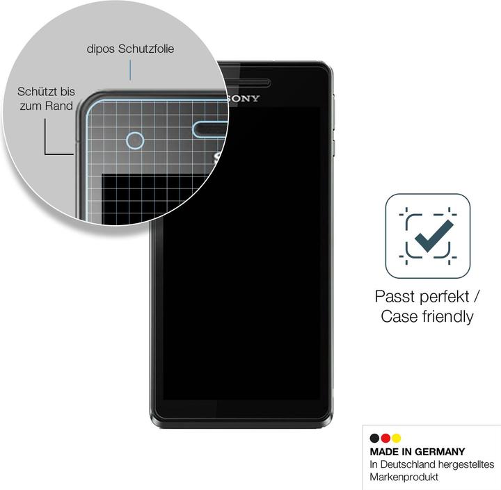 Produktbild Dipos Displayschutz Anti-Shock (2 Stk., Sony Xperia V)