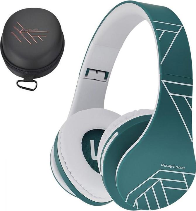 Actual product image PowerLocus Wireless Headphones P2 (blue-white) (20 h, Wireless, Cable)