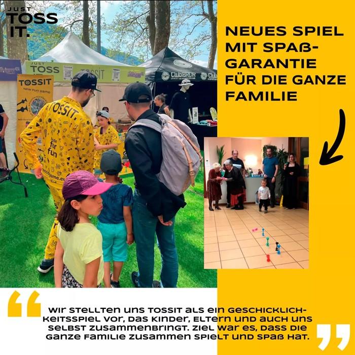 Produktbild Tossit Saugnapf-Darts - Set für 4 Spieler - Pink-Lila-Blau-Gelb (Deutsch, Englisch, Französisch, Multilingual, 2 - 4 Spieler)