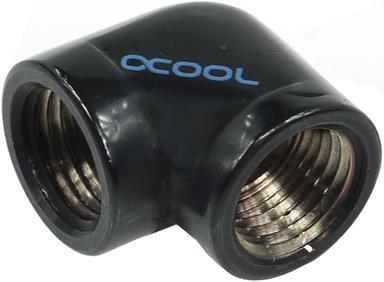 Produktbild Alphacool HF L-Verbinder G1/4 IG auf G1/4 IG Deep Black