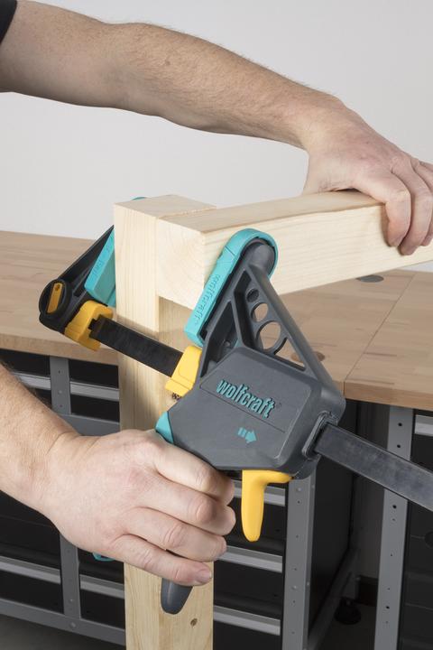 Produktbild wolfcraft Einhandzwinge EHZ „PRO“ 100/450 mm (450 mm)