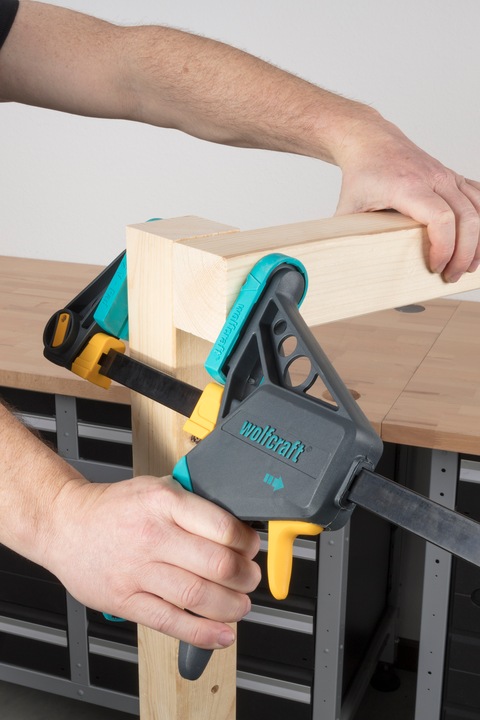 Actual product image wolfcraft Einhandzwinge EHZ „PRO“ 100/450 mm (450 mm)