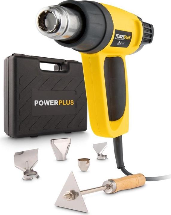 Actual product image Powerplus Heat gun 2000W - 5 Acc.