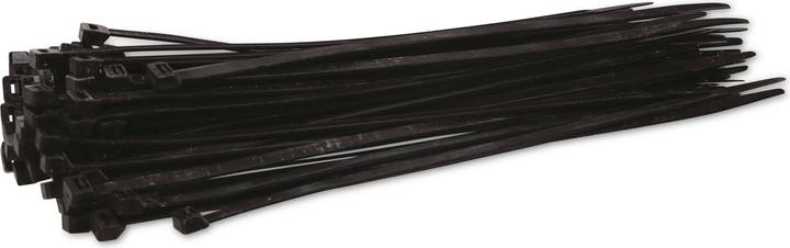 Actual product image KSS Range of cable ties polyamide 6.6, black, 300x7.6, UV-resistant, 100 pcs. (Plastic cable ties, 300 mm, 100 pcs.)