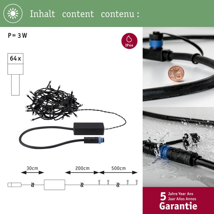 Produktbild Paulmann Outdoor Plug & Shine Lichterkette Yuna (7.40 m)