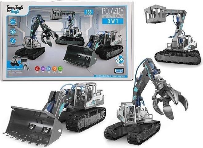 Actual product image Artyk 3-in-1-Spielzeug für hydraulische Fahrzeuge für Jungen