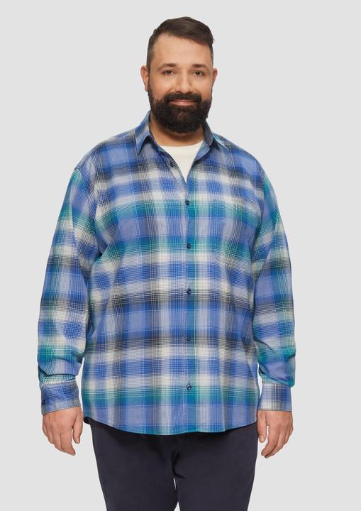 Produktbild S.Oliver Hemd Regular Fit: Kariertes Hemd aus Baumwollstretch mit Brusttasche (4XL)