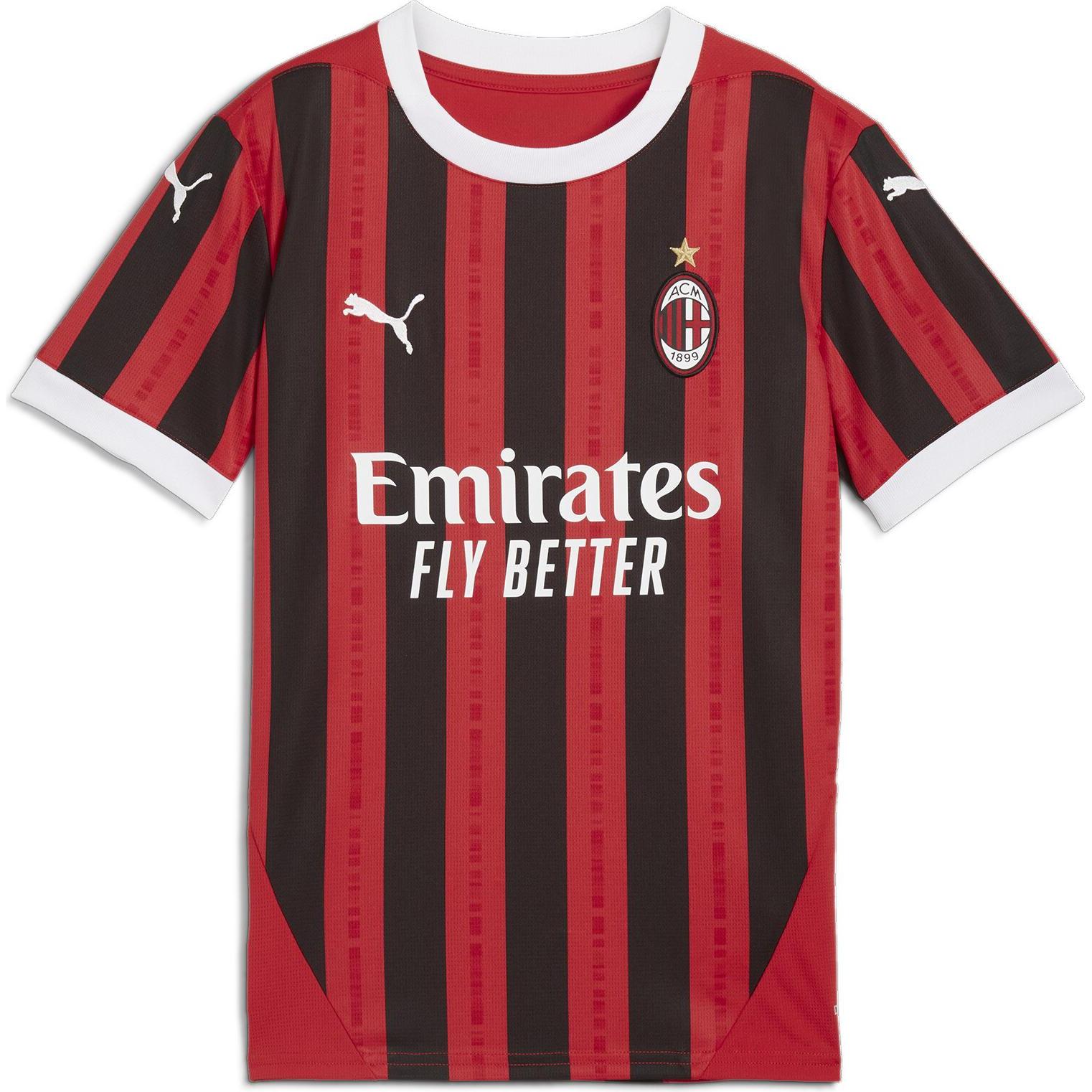 Puma, Unisex, Fussballtrikot, ACM Home Jersey Replica Jr (128), Rot, 128