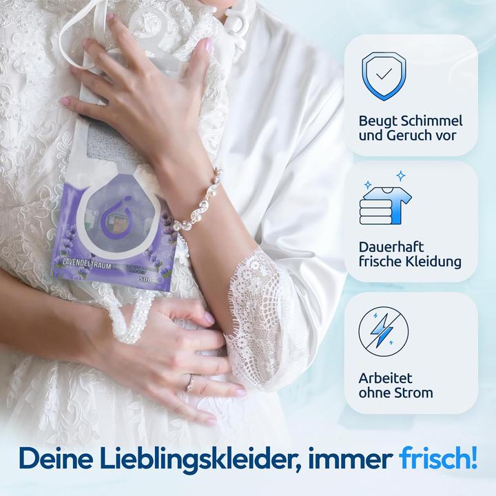 Produktbild Pearway 10 Stück Luftentfeuchter Beutel XL - Lavendeltraum (5 m²)