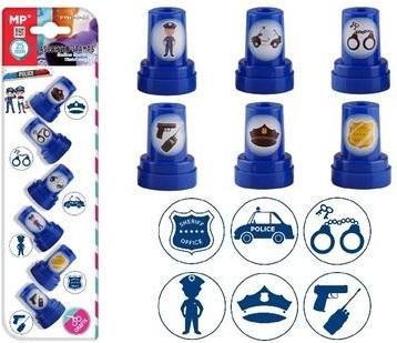 Produktbild Teka Stempel für Kinder Polizei 6 Stk