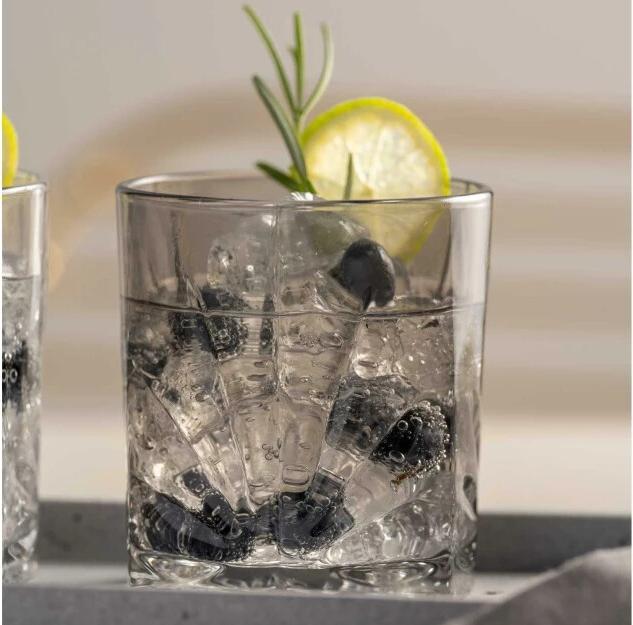 Produktbild Leonardo Whiskyglas Capri 220 ml, 4 Stück, Grau (2.20 dl, 4 x, Whiskygläser)