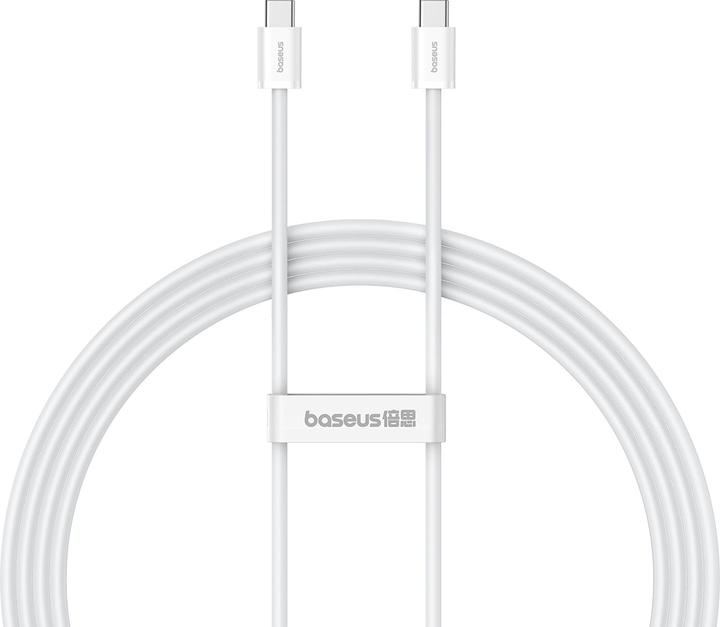 Actual product image Baseus Superior Series ll USB-C - USB-C 30W 480Mb/s 2m cable - white (2 m, 30 W)