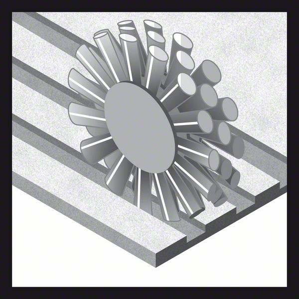 Produktbild Bosch Professional Zubehör PRO Multi Material clean Scheibenbürste, gerader Schaft, 75 x 0,2 mm