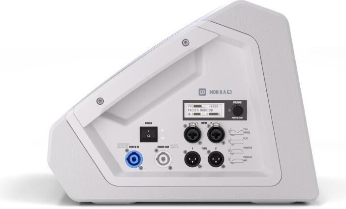 Actual product image LD Systems MON 8 A G3 W - 8" active coaxial stage monitor, white (Subwoofer active)