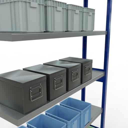 Actual product image Schulte Lagertechnik MULTIplus250 boltless add-on bay system with length bolts