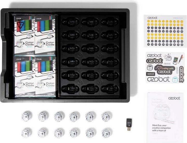 Image du produit Ozobot MINT Coding Robot Kit scolaire "Evo Classroom Kit 12 Robots