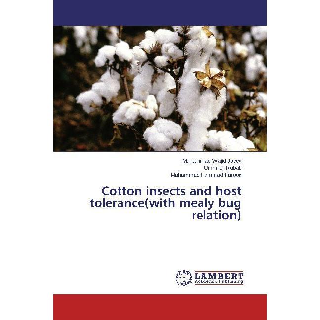 Cotton insects and host tolerance(with mealy bug relation), Fachbücher von Muhammad Wajid Javed, Umm-e- Rubab, Muhammad ...