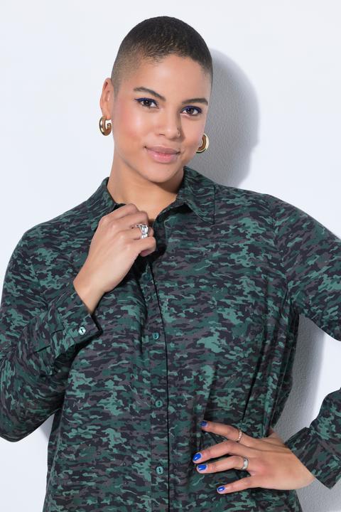 Immagine prodotto Studio Untold Camicia dal taglio dritto con camouflage e maniche lunghe (54, 56)