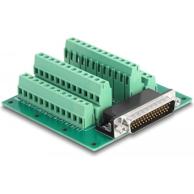 Delock D-Sub HD 44 Pin St zu Terminalblock für Hut (Netzwerkkabel), Netzwerk Zubehör