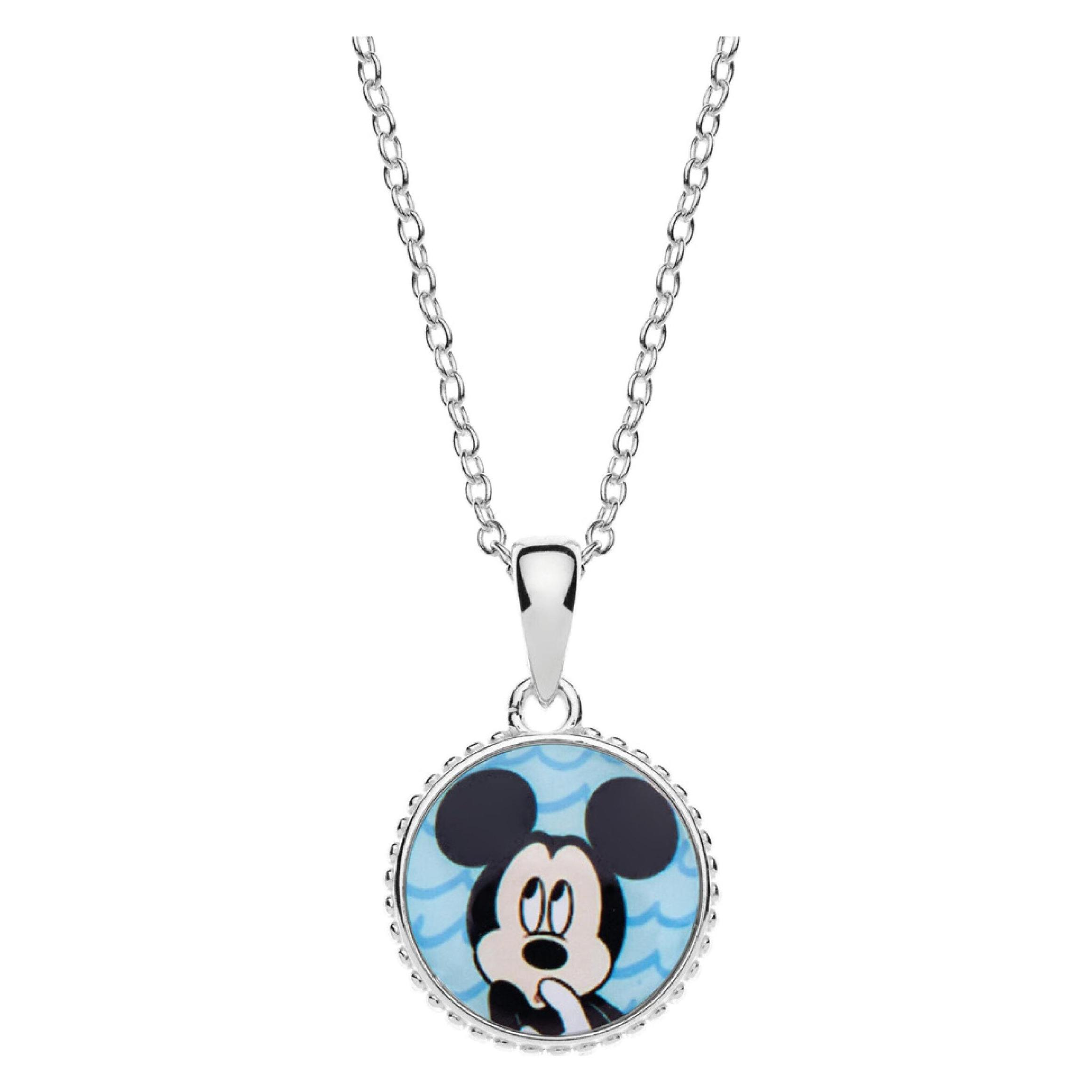Disney, Halsschmuck, Halskette Mickey Mouse, 925 Sterling Silber, (925er Silber)