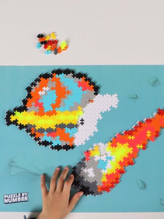 Actual product image Plus-Plus Puzzle By Number Space 500pcs - (3912) (500 pieces)