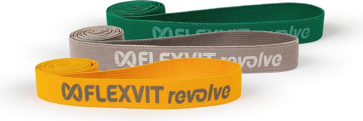 Flexvit Powerbands Revolve 3er-Set "Gym" (0.25 m, Extra Stark, Mittel, Stark)