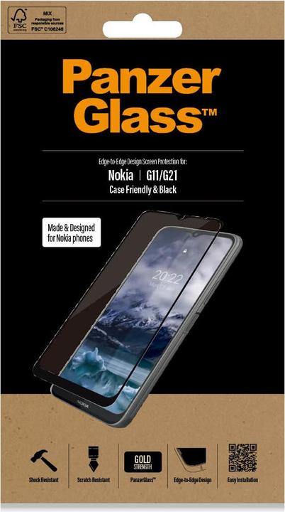 Produktbild PanzerGlass Displayschutz Case Friendly (1 Stk., Nokia G11, Nokia G21)