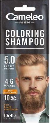 Image du produit Cameleo Men Shampooing colorant - Marron clair 15ml (15 ml, Shampoing liquide)