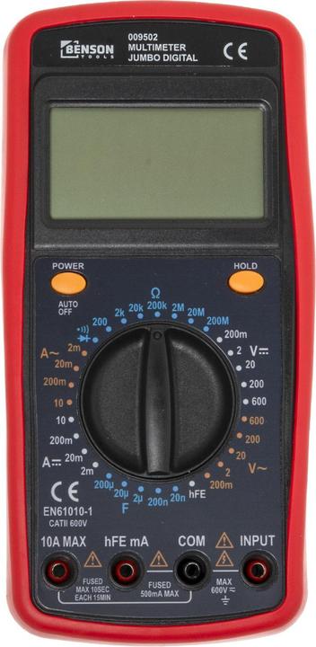 Actual product image Benson Multimeter jumbo digital (Handheld multimeter)