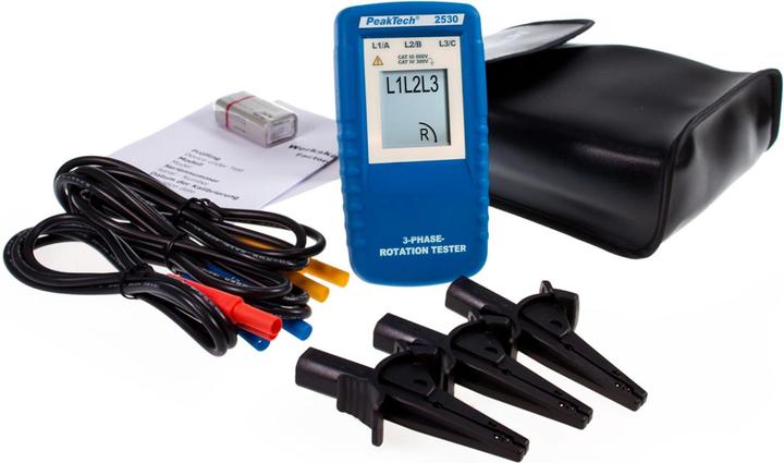 Produktbild Peaktech P 2530 Drehrichtungsanzeiger (CAT III 600V)