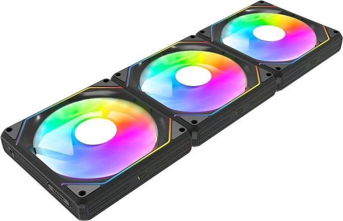 Produktbild Darkflash Tech Darkflash Gauss G24 3-in-1 computer fans (black) (120 mm, 3 x)