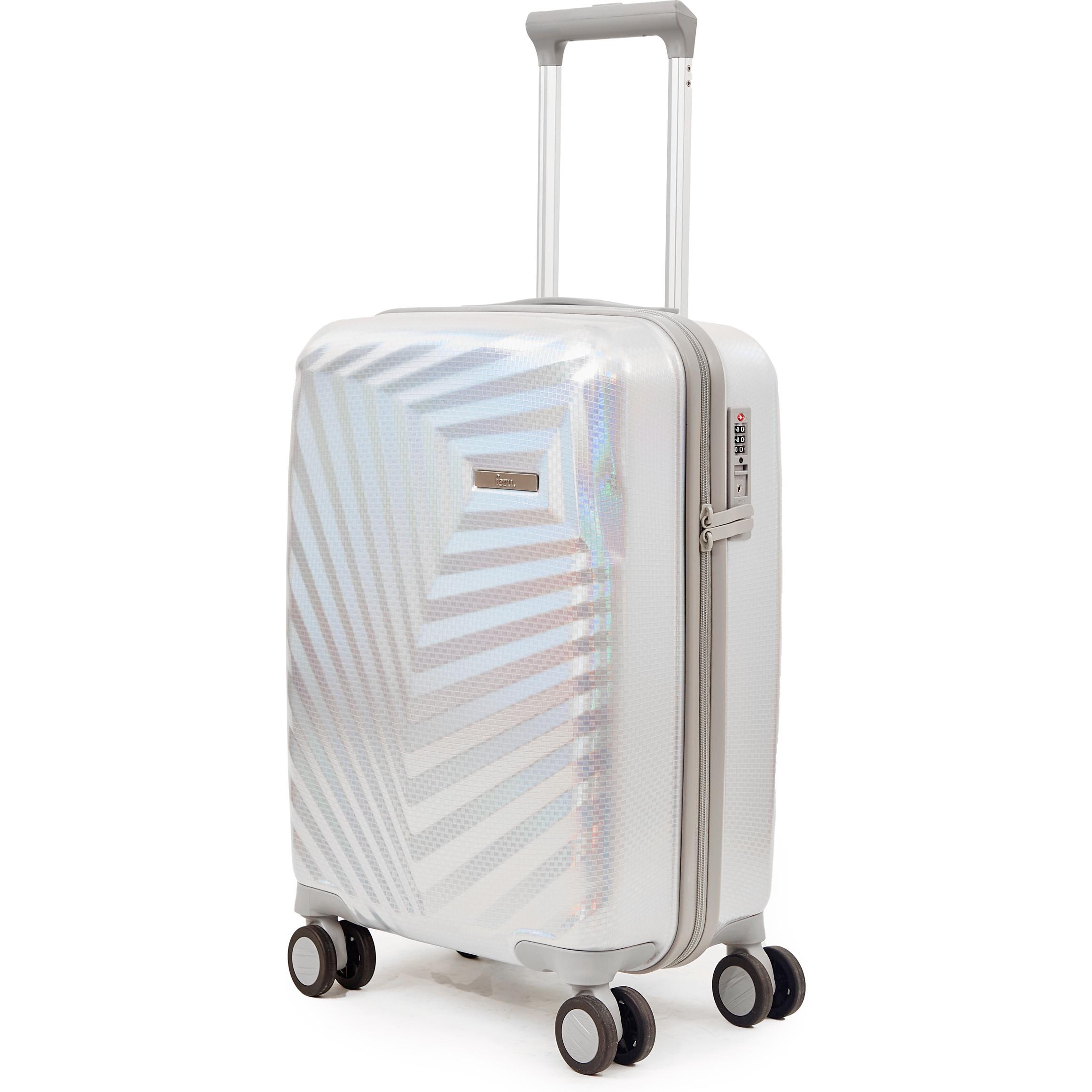 Feru, Koffer, Palisade 55 cm suitcase, holographic silver, Silber