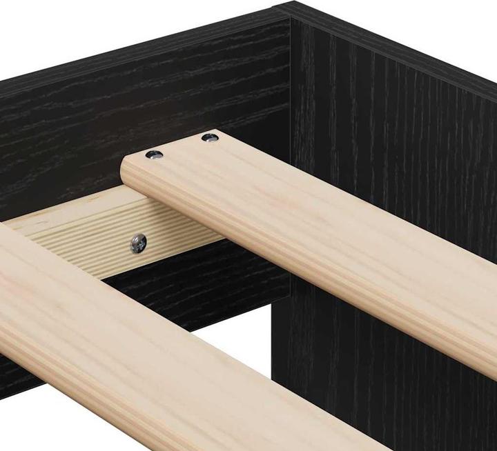 Produktbild vidaXL Stauraum-Bettgestell Sonoma Eiche 100x200 cm (100 x 200 cm)