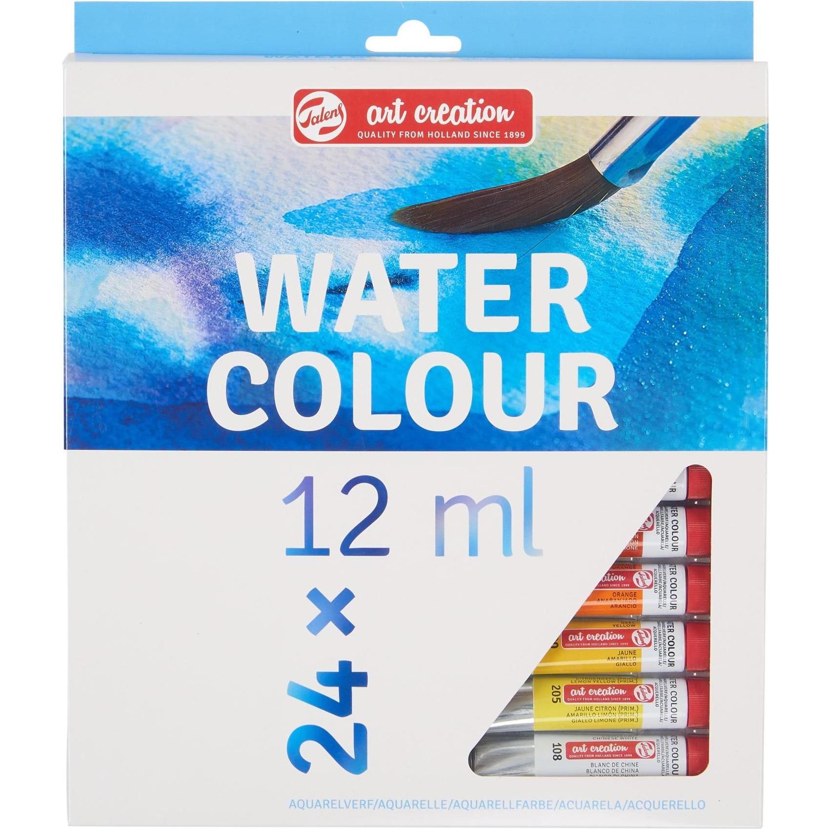 Talens: Colore e Vernice per il Fai da Te - Set Acquerello 24x12ml (Multicolore, 12000 ml)