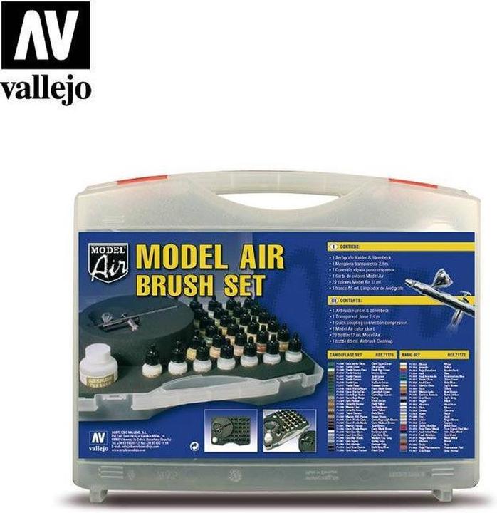 Actual product image Vallejo Model Air Basic Colors & Airbrush (29 ml)