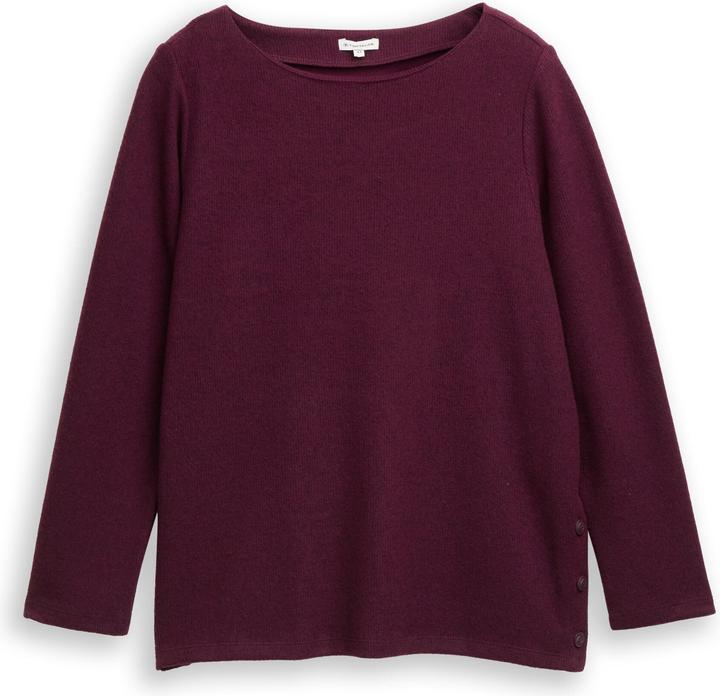 Produktbild Tom Tailor Plus Size - Sweatshirt met knoopdetails (44, 50)