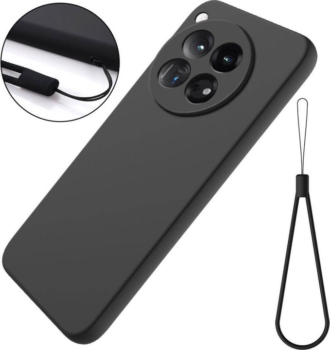 Immagine prodotto Cover-Discount OnePlus 12R - Custodia in silicone nero (OnePlus 12R)