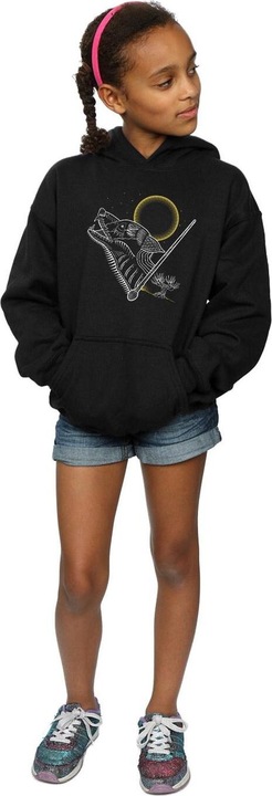 Image du produit - Sweat à capuche WEREWOLF LINE ART - Fille (152, 158)