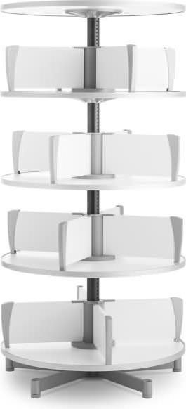 Produktbild Moll Ordnerdrehsäule Multifile 4 Etagen 96 Ordner weiss