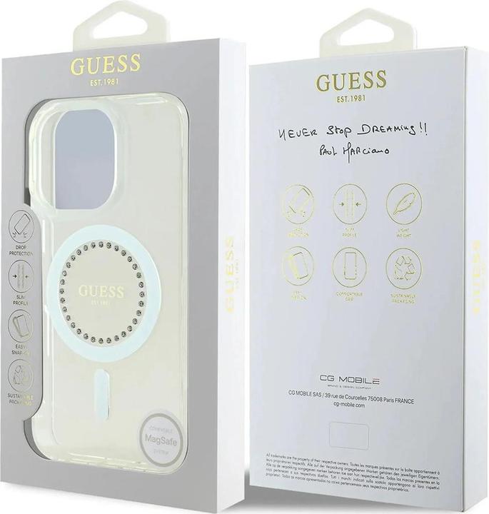 PROTECTOR GUESS CHARM CAFE IPHONE 15 - City Covers, protección para tu