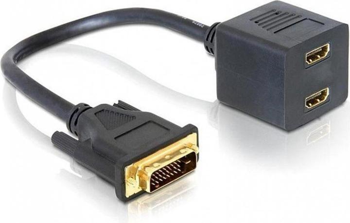 Produktbild Delock DVI-D zu 2xHDMI (HDMI, 20 cm)