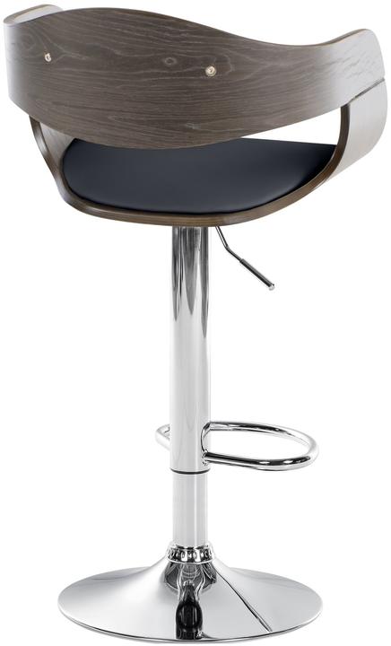 Actual product image CLP Kingston bar stool, black/grey